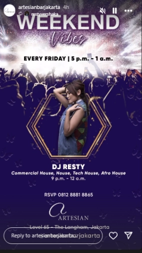 ARTESIAN BAR JAKARTA - WEEK END VIBES