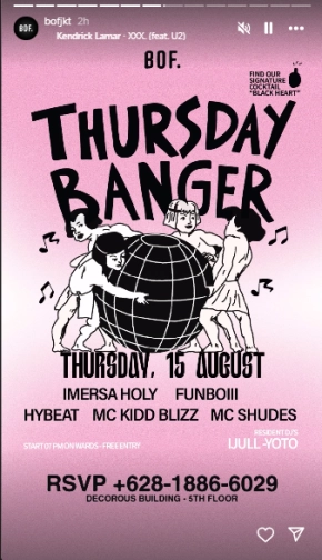 BACKROOM ON FIFTH JAKARTA - THURSDAY BANGER