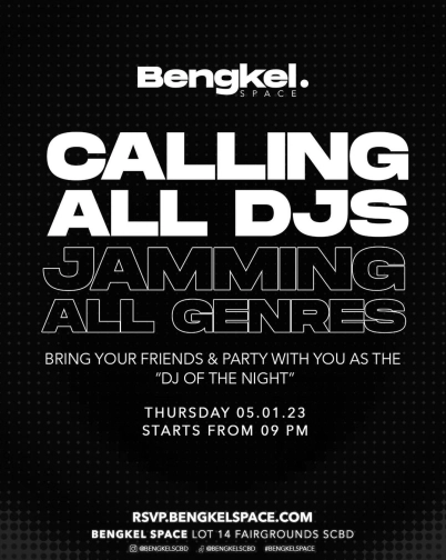 BENGKEL SCBD - CALLING ALL DJS