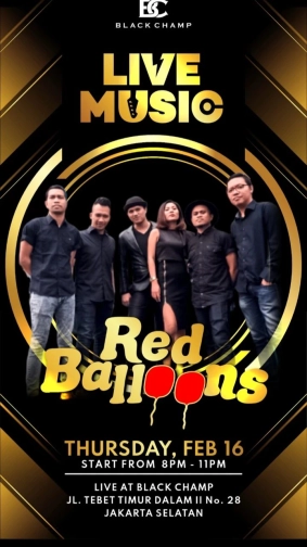 BLACK CHAMP JAKARTA - RED BALLOON