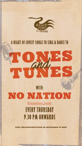 BLACK POND TAVERN JAKARTA - TONES AND TUNES