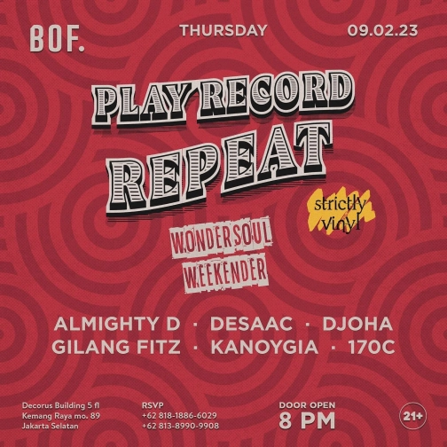 BACKROOM ON FIFTH JAKARTA - PLAY RECORD REPEAT