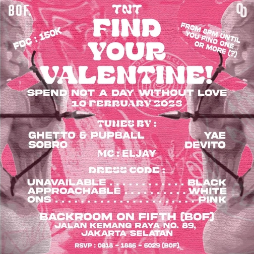 BACKROOM ON FIFTH JAKARTA - FIND YOUR VALENTINE!