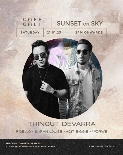 CAFE CALIFORNIA JAKARTA - SUNSET ON SKY