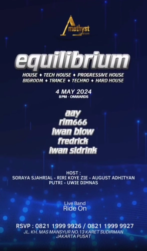 AMETHYST CLUB JAKARTA - EQUILIBRIUM