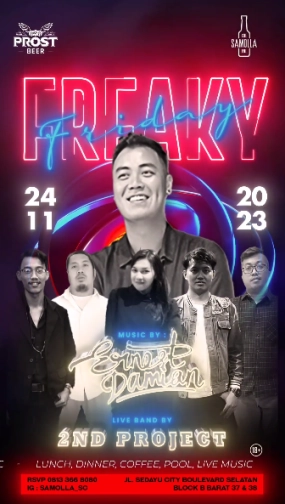 SAMOLLA CAFE & POOL JAKARTA - FREAKY FRIDAY