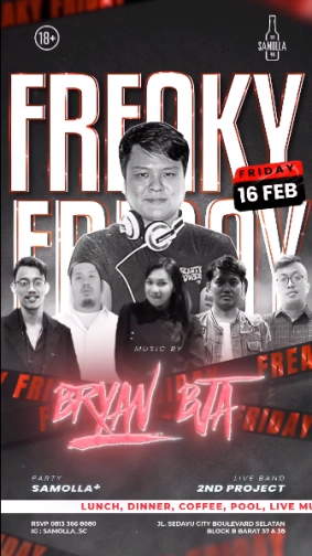 SAMOLLA CAFE & POOL JAKARTA - FREAKY FRIDAY