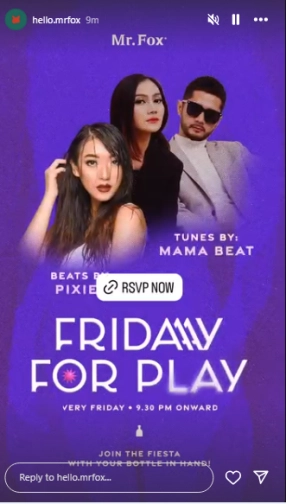 MR FOX JAKARTA - FRIDAY FOR PLAY