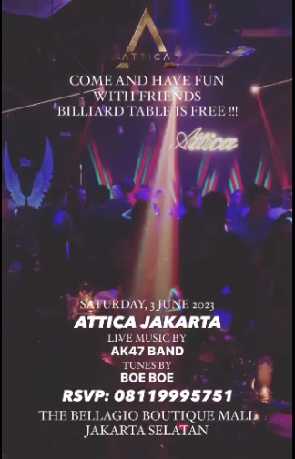 ATTICA JAKARTA - SATURDAY