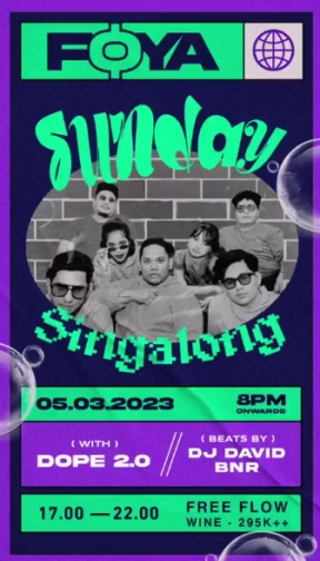 FOYA JAKARTA - SUNDAY SINGALONG