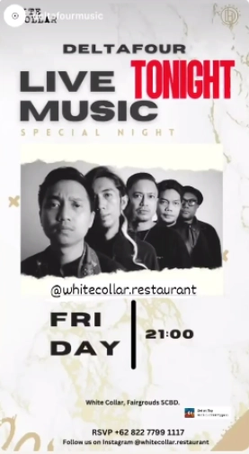 WHITE COLLAR JAKARTA - DELTAFOUR LIVE MUSIC