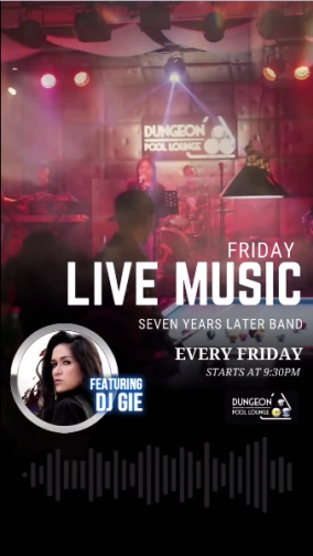 DUNGEON POOL LOUNGE JAKARTA - FRIDAY LIVE MUSIC