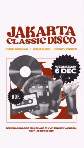 BACKROOM ON FIFTH JAKARTA - JAKARTA CLASSIC DISCO