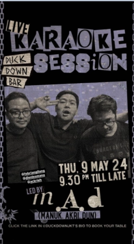 DUCK DOWN JAKARTA - LIVE KARAOKE SESSION