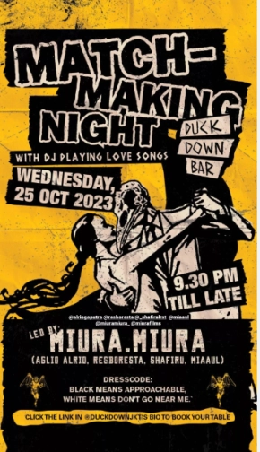 DUCK DOWN JAKARTA - MATCH MAKING NIGHT