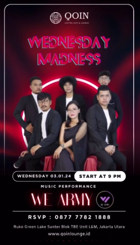 QOIN LOUNGE JAKARTA - WEDNESDAY MADNESS