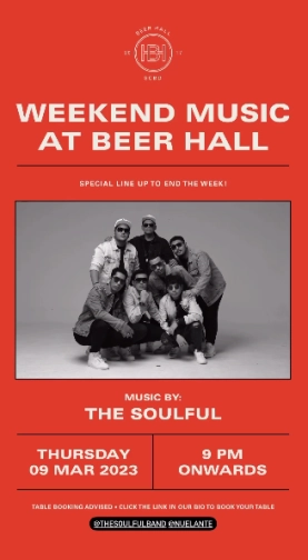 BEER HALL JAKARTA - THE SOULFUL+NUEL ANTE