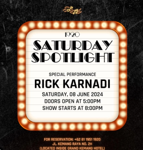 1920 LOUNGE JAKARTA - SATURDAY SPOTLIGHT