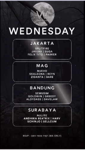 W SUPERCLUB GATSU JAKARTA - WEDNESDAY