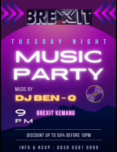 BREXIT JAKARTA - TUESDAY NIGHT MUSIC PARTY