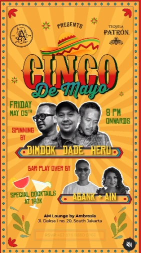 AM LOUNGE JAKARTA - CINCO DE MAYO