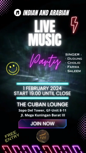 THE CUBAN LOUNGE KUNINGAN - LIVE MUSIC PARTY