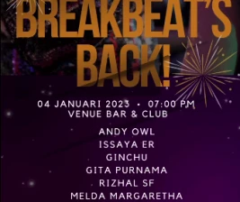 VENUE JAKARTA  BREAKBEATS BACK