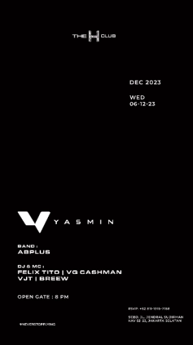 THE H CLUB SCBD JAKARTA - YASMIN