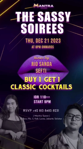 MANTRA LOUNGE JAKARTA - THE SASSY SOIREES