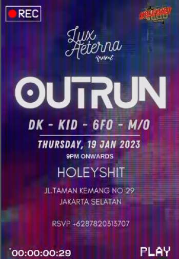 HOLEYSHIT JAKARTA - OUTRUN