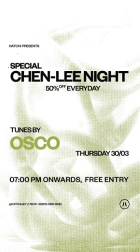 HATCHI JAKARTA - SPECIAL CHEN-LEE NIGHT