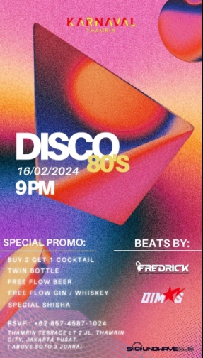 KARNAVAL THAMRIN JAKARTA - DISCO 80