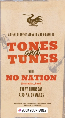 BLACK POND TAVERN JAKARTA - TONES AND TUNES