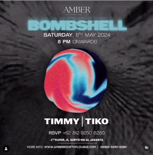 AMBER ROOFTOP LOUNGE JAKARTA - BOMBSHELL