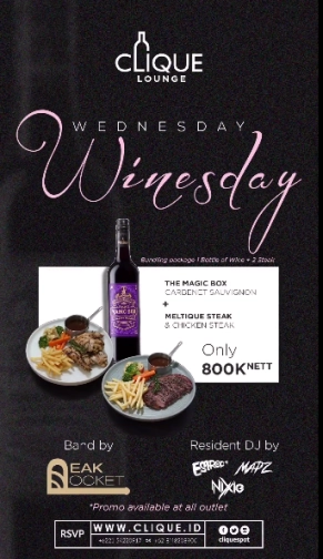 CLIQUE SPOT JAKARTA - WINESDAY