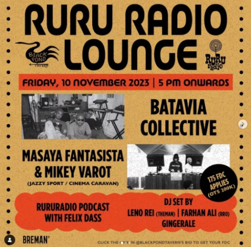 BLACK POND TAVERN JAKARTA - RURU RADIO LOUNGE