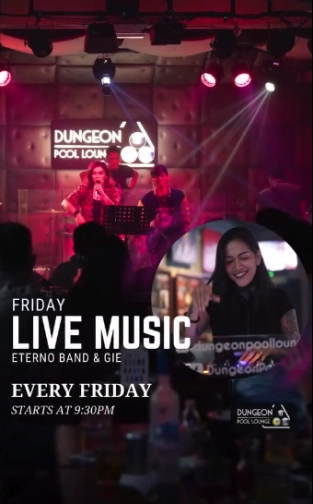 DUNGEON POOL LOUNGE JAKARTA - FRIDAY LIVE MUSIC