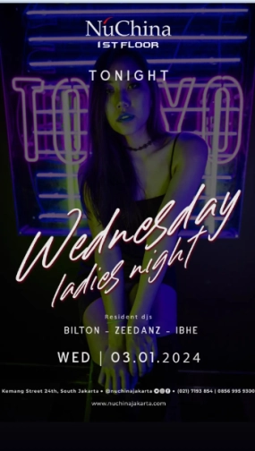 NU CHINA JAKARTA - WEDNESDAY LADIES NIGHT