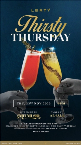 LBRTY JAKARTA - THIRSTY THURSDAY