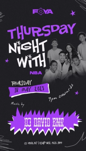 FOYA JAKARTA - THURSDAY NIGHT WITH NBA