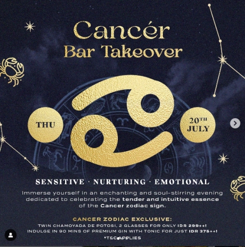 LBRTY JAKARTA - Cancer Bar Takeover: Immerse Yourself in an Enchanting Celebration!