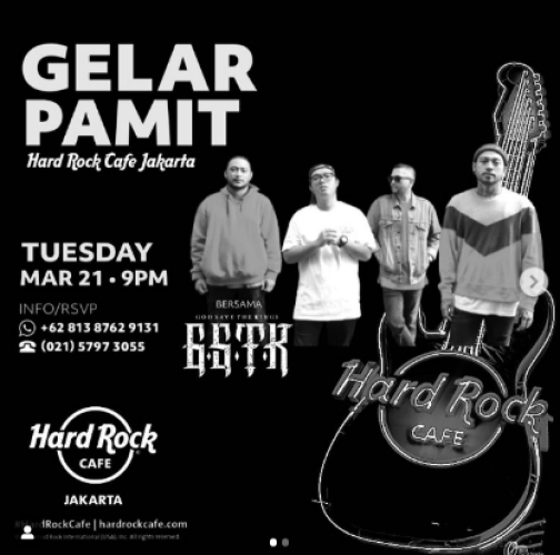 HARD ROCK CAFE JAKARTA - GELAR PAMIT