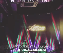 ATTICA JAKARTA  WEDNESDAY