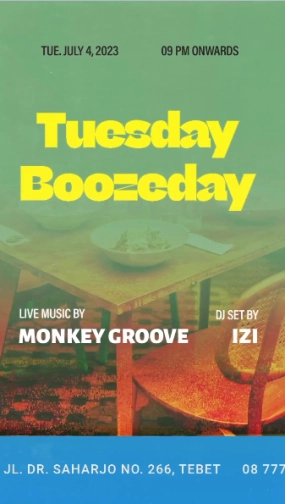 SHAMROCK JAKARTA - TUESDAY BOOZEDAY