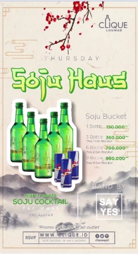 CLIQUE SPOT JAKARTA - SOJU HOUS