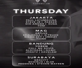 W SUPERCLUB GATSU JAKARTA  THURSDAY