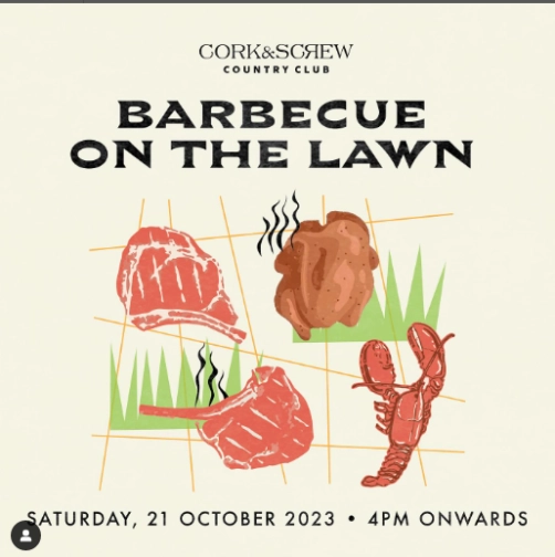 CORK&SCREW COUNTRY CLUB - BARBECUE ON THE LAWN