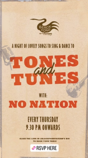 BLACK POND TAVERN JAKARTA - TONES AND TUNES