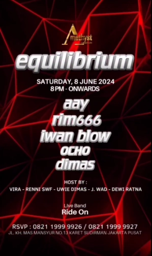 AMETHYST CLUB JAKARTA - EQUILIBRIUM