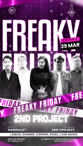 SAMOLLA CAFE & POOL JAKARTA - FREAKY FRIDAY